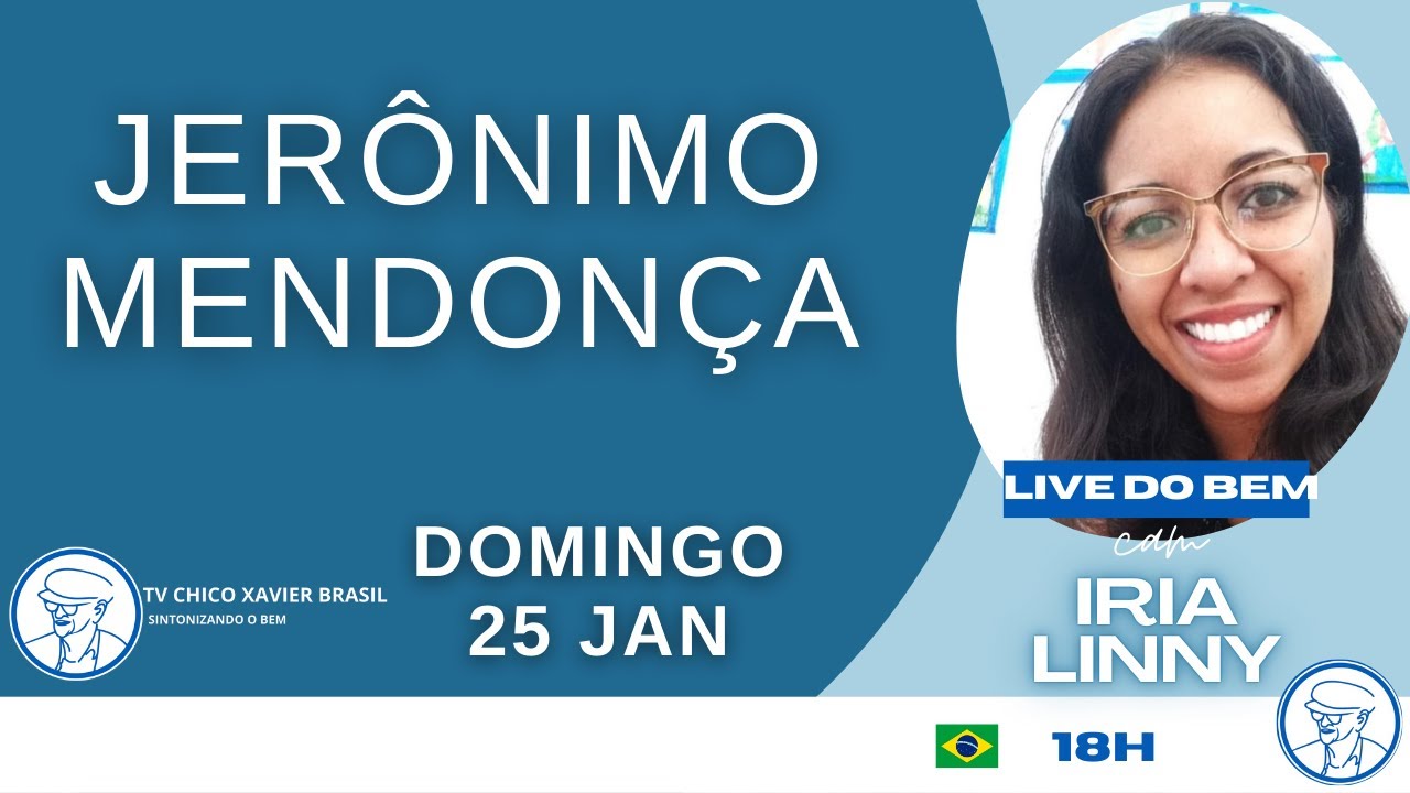 Jerônimo Mendonça - iria Linny ©TV Chico Xavier Brasil
