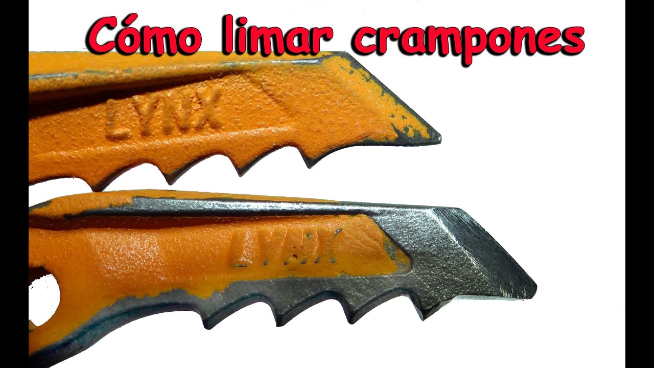 Cómo limar crampones
