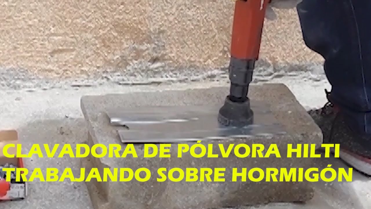 Fijación Anclaje a pólvora con la DX 2 de Hilti