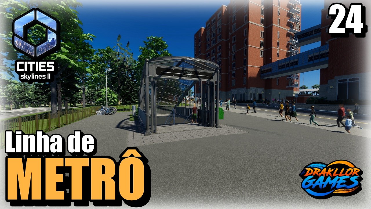 Cities Skylines 2 | Tentei zerar o trânsito usando APENAS Metrô (Deu certo?) #24 #citiesskylines2