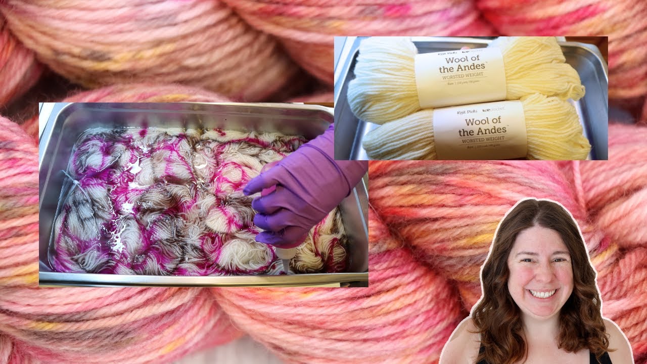 Scribble Dyeing with Warm Tones on Peruvian Highland Wool (Dyepot Weekly 584)