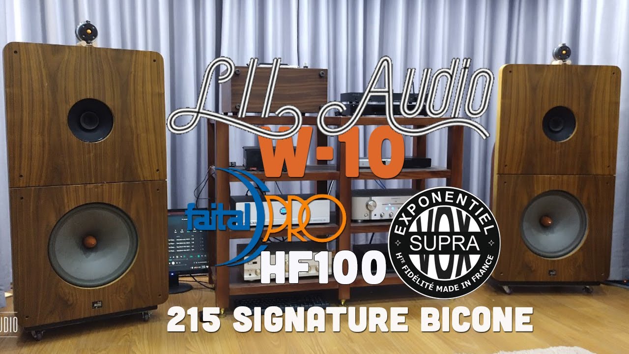 Clip test loa ván hở 3 way Lii Audio W-15, mid 20cm Supravox 215 Signature Bicone và Faitalpro HF100