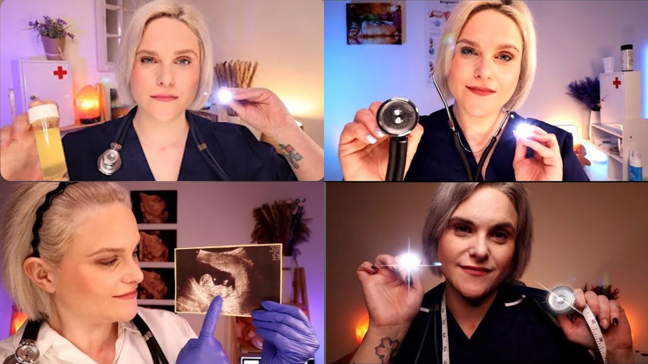 ASMR The Pregnancy Series: Doctor General Check Up, Midwife Checks & Ultrasound Scan