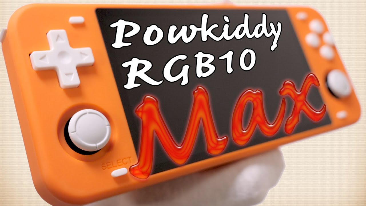 Powkiddy RGB10-Max | 美麗な5インチの大画面IPSディスプレイを搭載！Max進化した新モデル！Switch Liteの新色じゃないよｗ [ 開封＆プレイレビュー ]