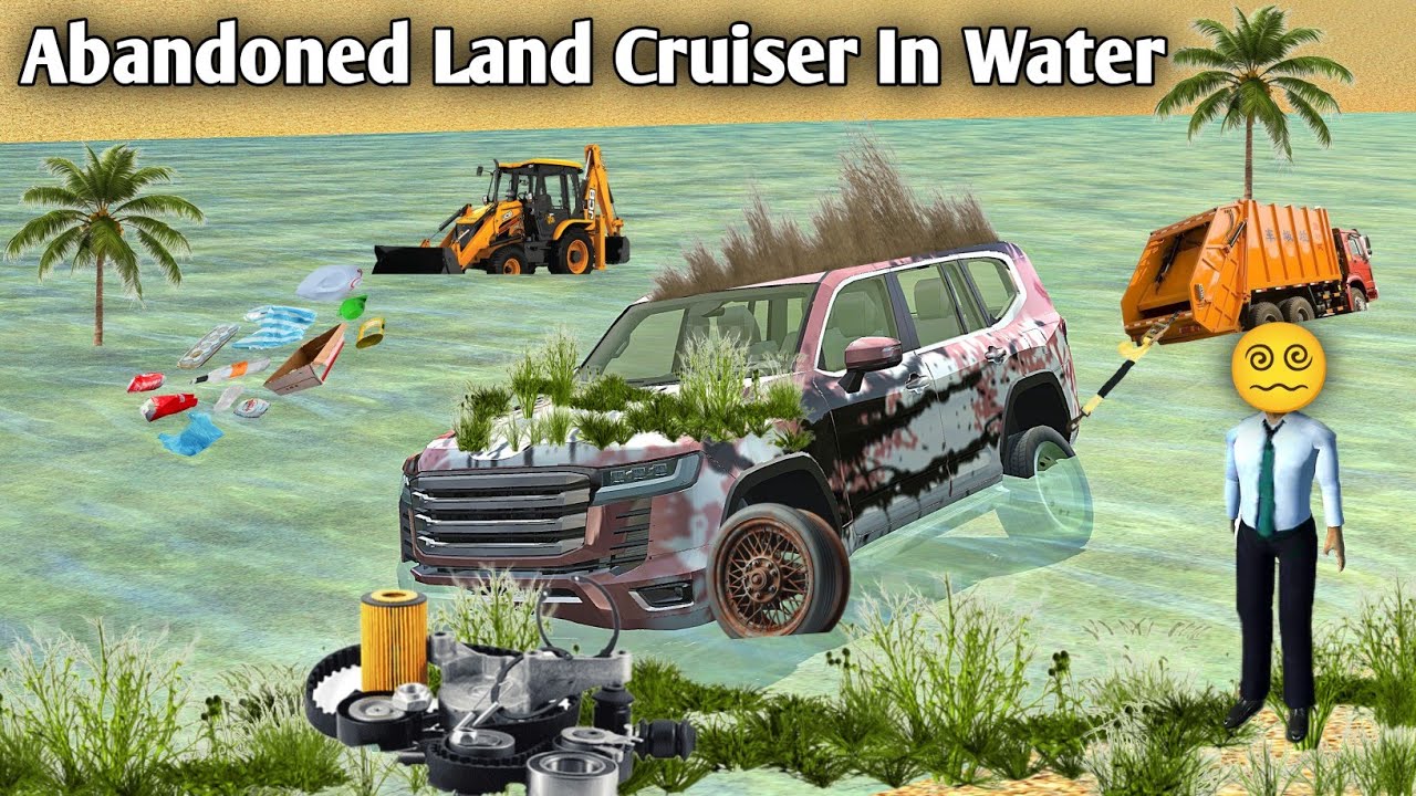 I Found This Abandoned Toyota Land Cruiser From This River - Car Simulator 2 Car Renovation Gameplay