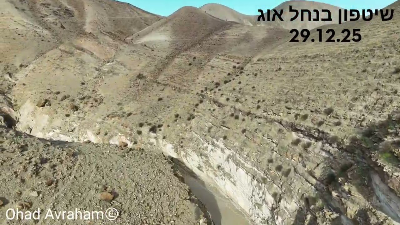 שיטפונות במדבר יהודה נחל אוג 29.12.26