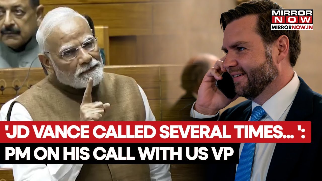 'US Vice-President JD Vance Called Me Several Times, But Didn't Answer',  PM Modi Reveals In Parl
