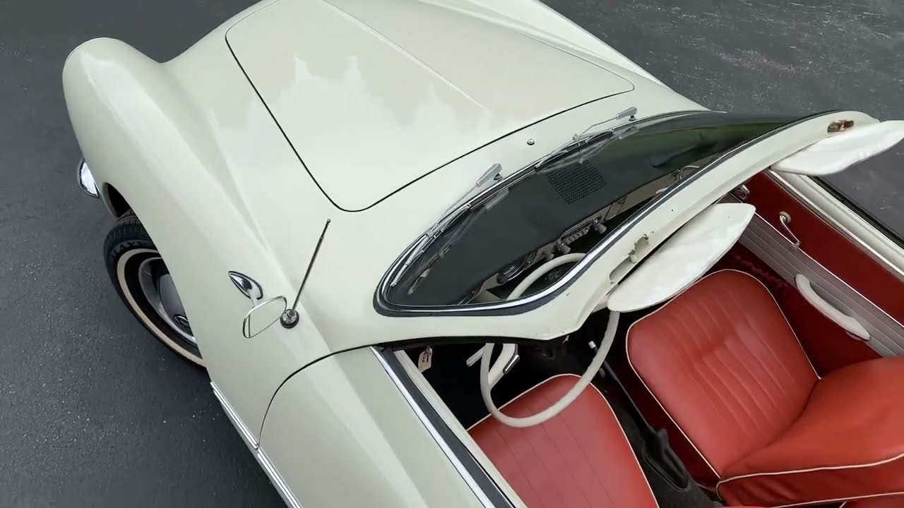 1964 Karmann Ghia Convertible (L87) Pearl White/Brick/Black Top