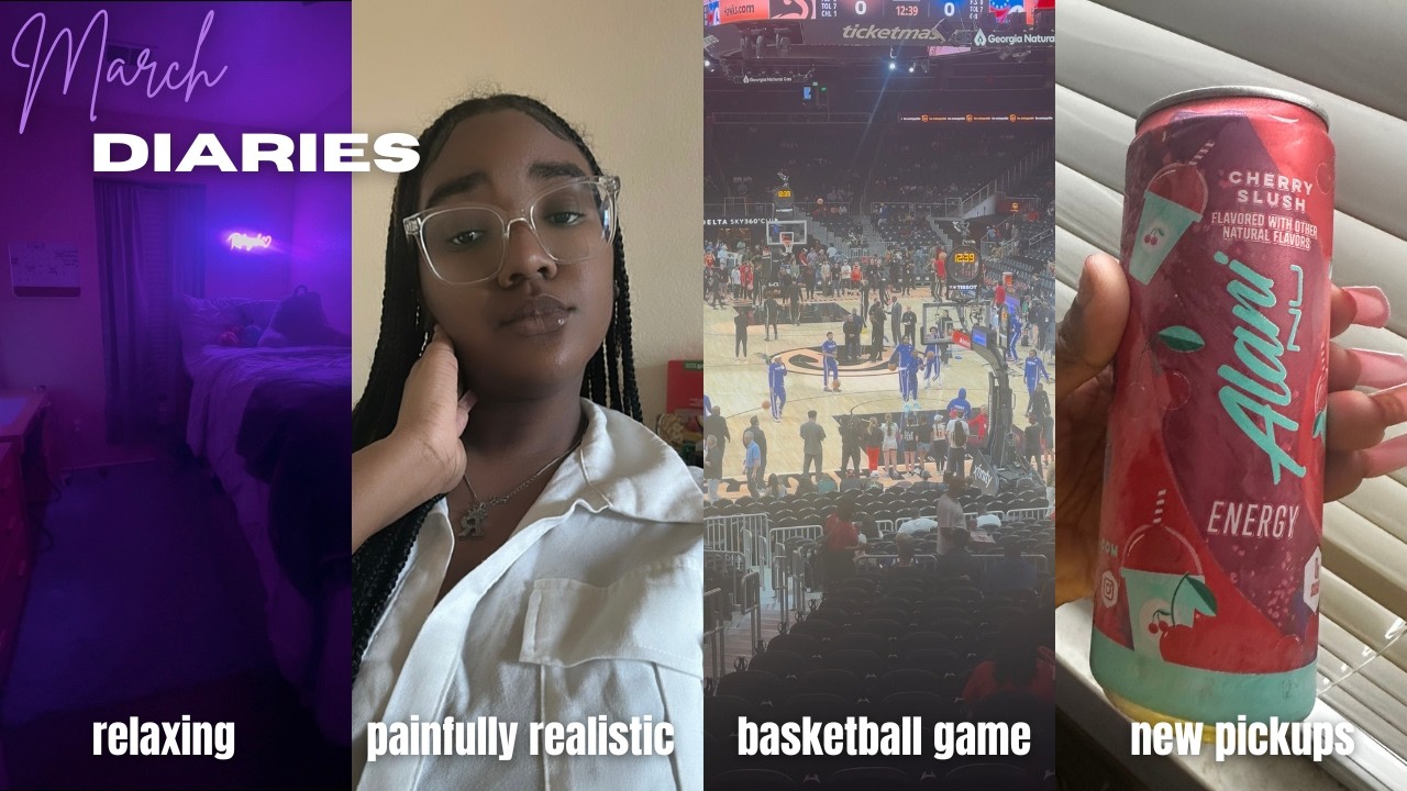 march diaries 💜 | relaxing, painfully realistic, basketball game, new pickups, etc