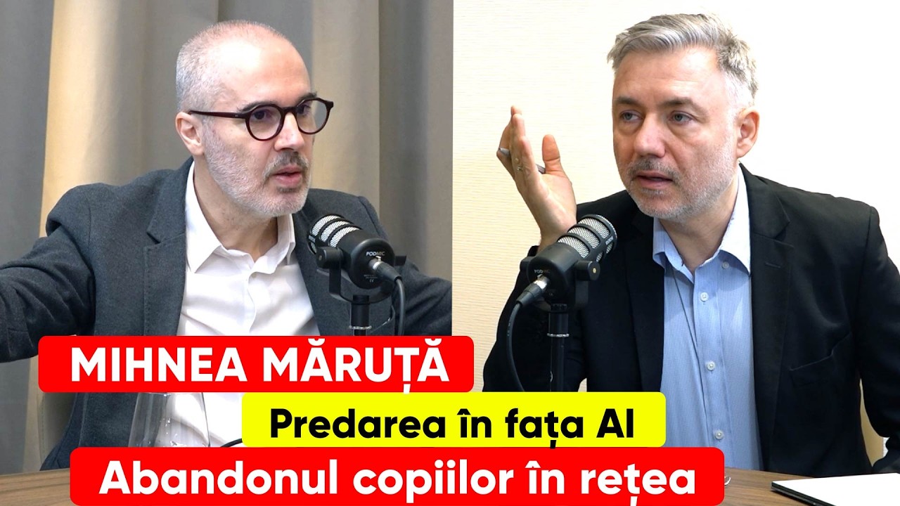 Mihnea Măruță. Predarea în fața AI. Abandonul copiilor în rețea