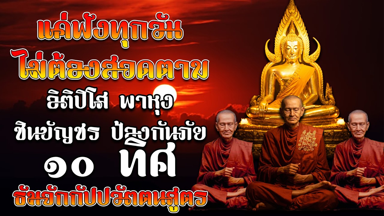 อิติปิโส พาหุง ชินบัญชร ป้องกันภัย ๑๐ ทิศ I มหาเมตตาใหญ่ ยอดพระกัณฑ์ไตรปิฎก ธัมจักกัปปวัตตนสูตร