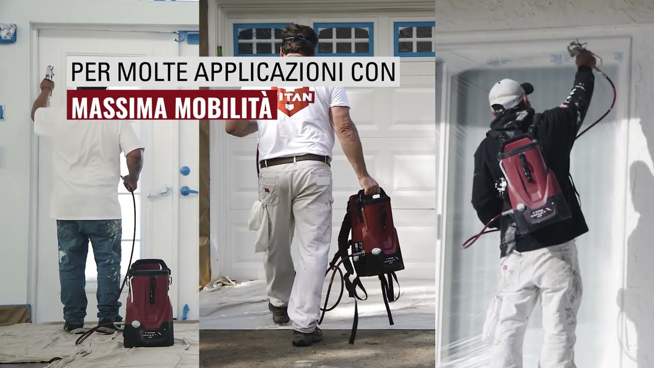 2475702 ImpactX120 18V IL PRIMO AIRLESS a Batteria con capienza 5 lt!