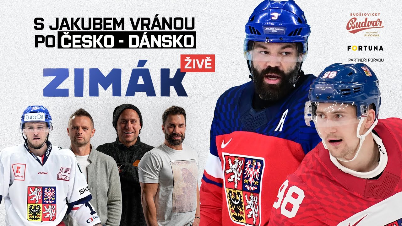 Zimák ŽIVĚ po Dánsku s šampionem Stanley Cupu Jakubem Vránou