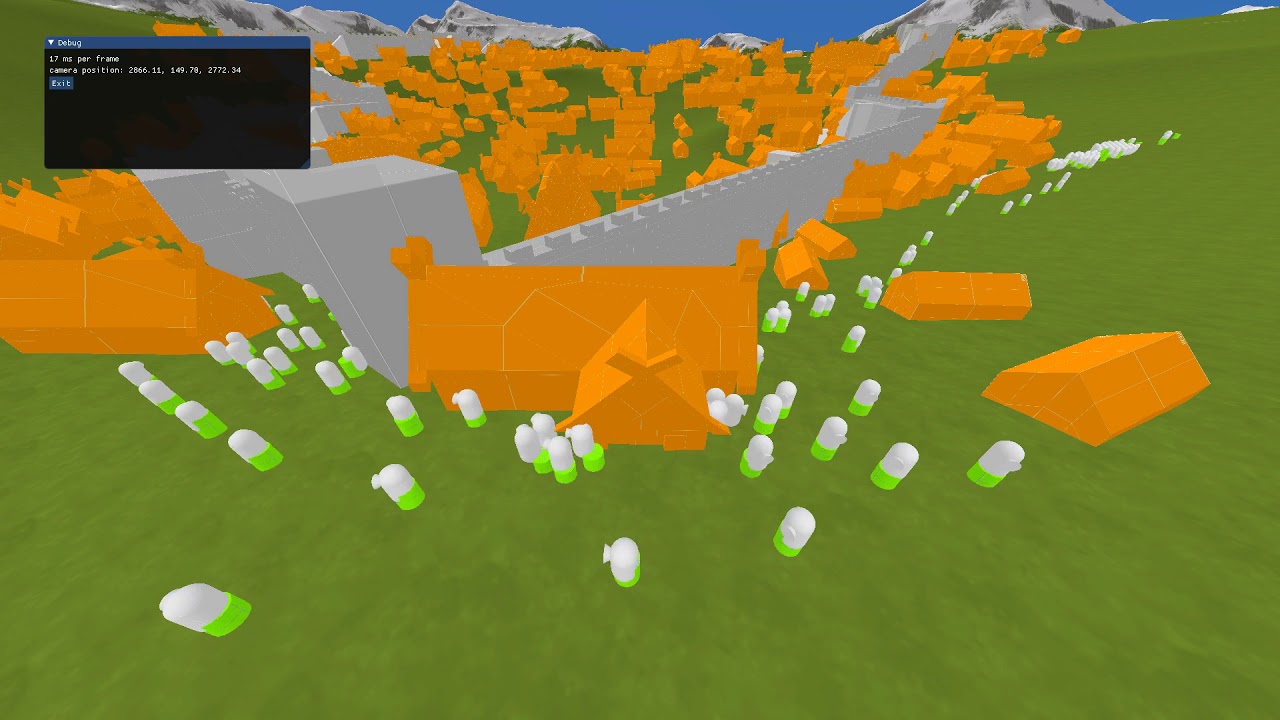Game Engine update: crowd navigation