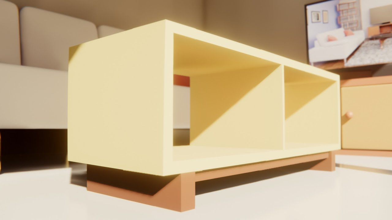 Смоделируйте журнальный столик с помощью Blender — урок по низкополигональному 3D-моделированию