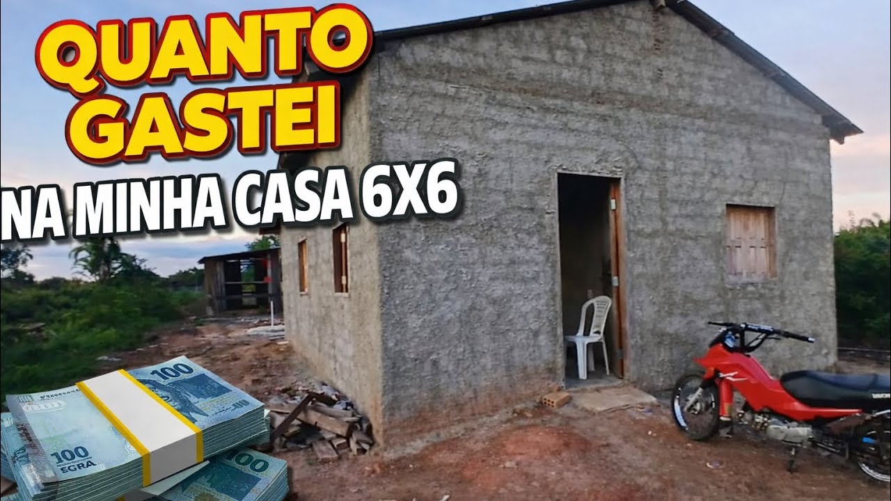 QUANTO FOI GASTO NA MINHA CASA 6X6? ATÉ ESSE PONTO!