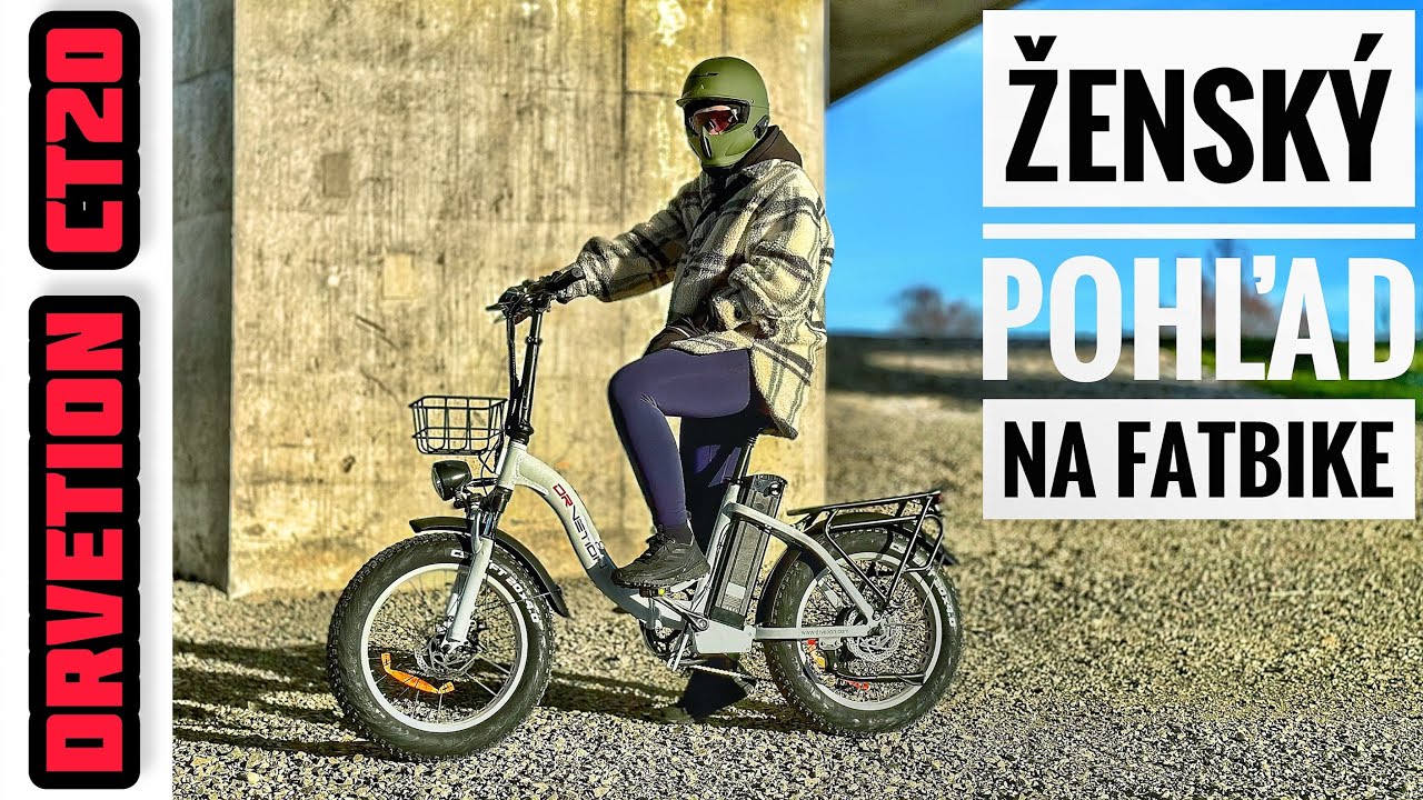 Drvetion CT20 - pohľad ženy na jazdenie bicyklom fatbajkom vás možno prekvapí :)