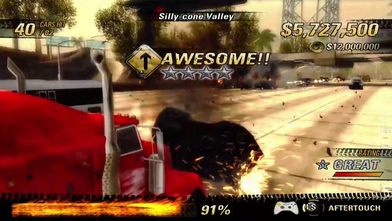 Burnout Revenge - Crash - Silly-cone Valley - $28,157,300 World Record