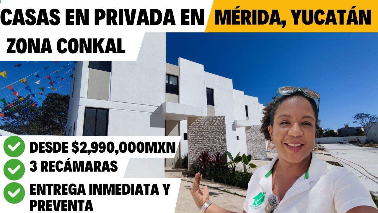 Casas de 3 recamaras en Mérida/Yucatán / Zona Conkal #casasenmerida