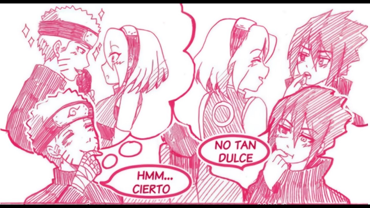 Sasuke, Naruto y Kakashi se pelean por Sakura - Último vídeo del 2023 - Feliz año nuevo English -SPA