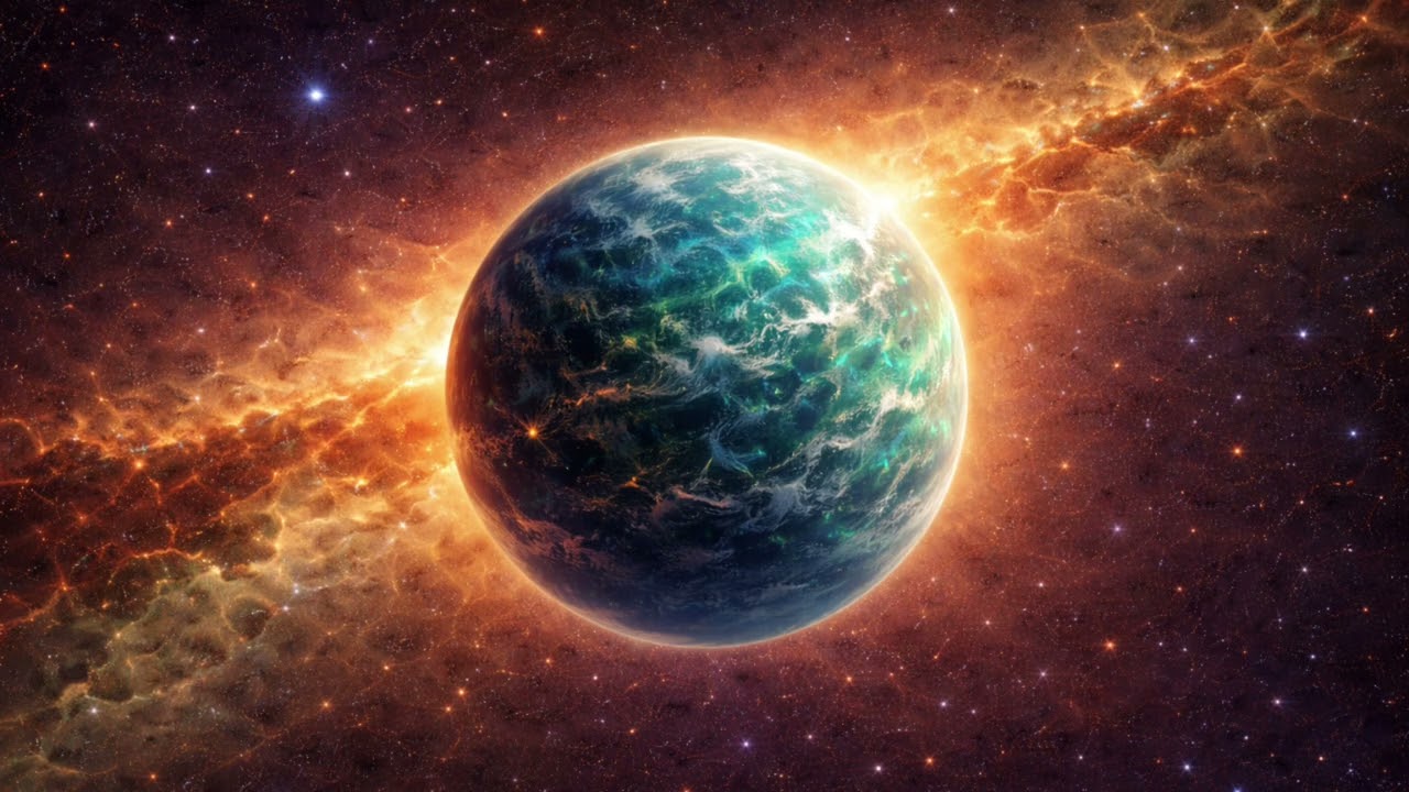 Cosmic Ambience for Sleep | Distant Blue Planet | 2 Hours