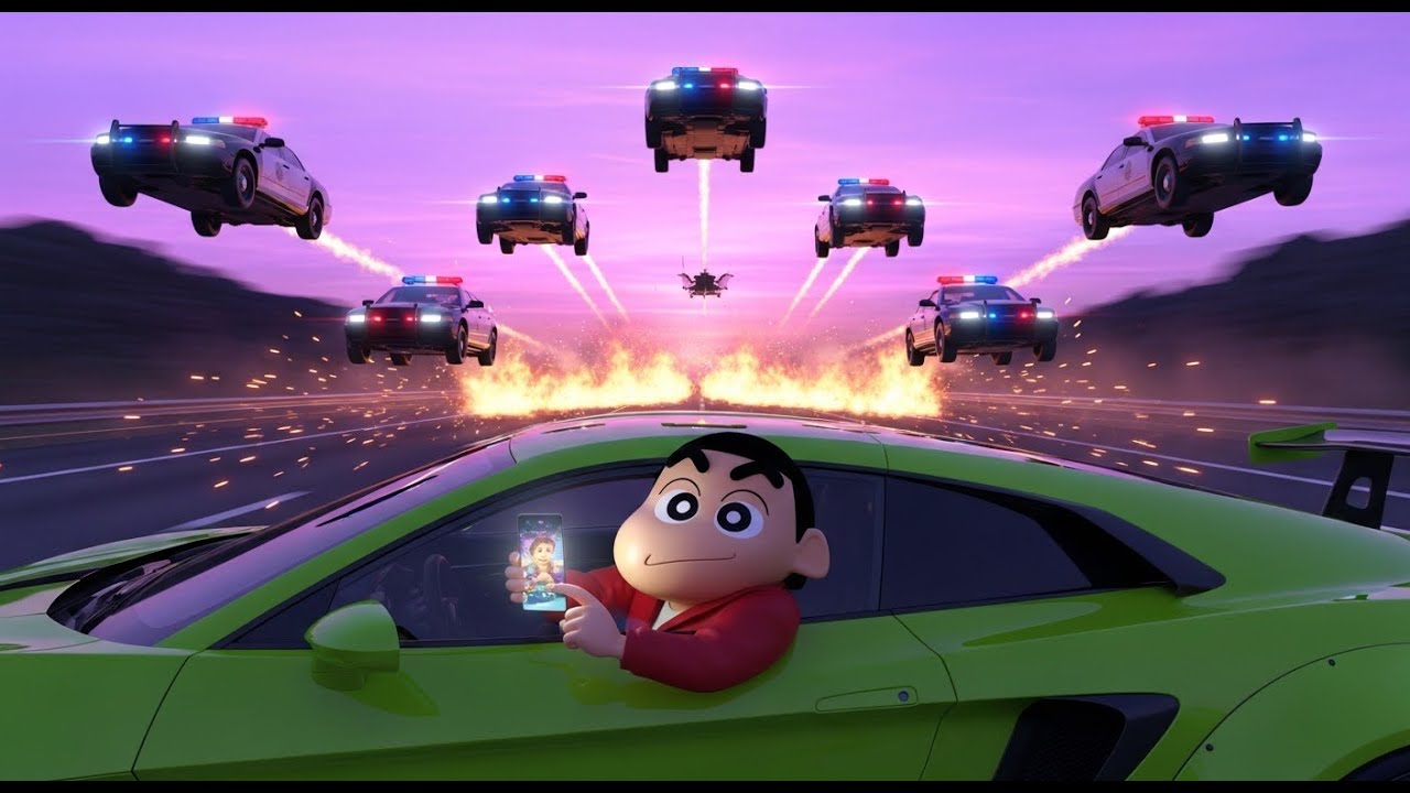 GTA 5 : Shinchan Live Streams Franklin’s FASTEST Supercar Police Chase! 🏎️🚓 | XP Vortex