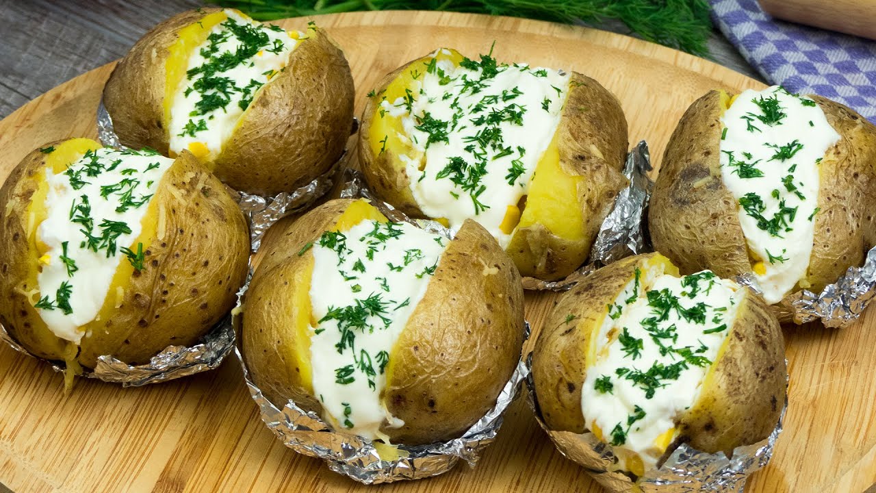 Das beliebteste Rezept für mit Käse gefüllte Ofenkartoffeln. Beste Beilage.| Schmackhaft.tv