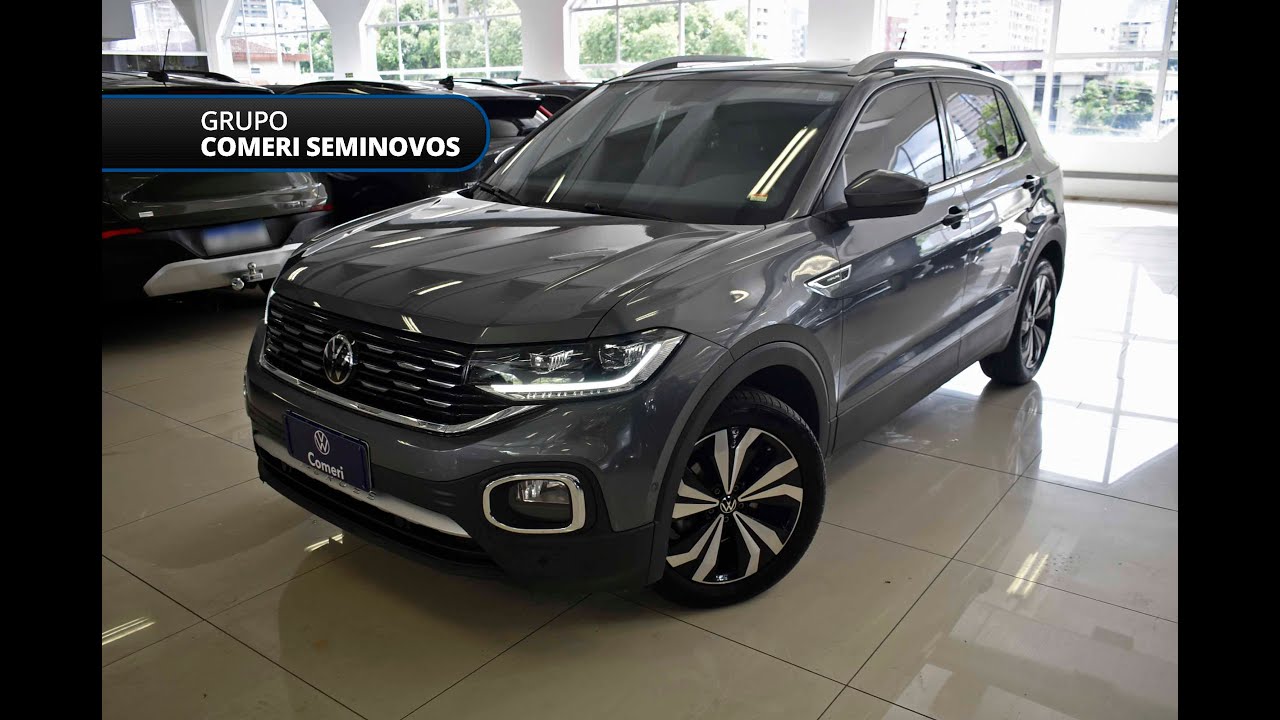 Comeri Volkswagen | T-Cross 1.4 Highline TSI 2024 &bull; Cinza &bull; 15 MIL KM &bull; Impec&aacute;vel!