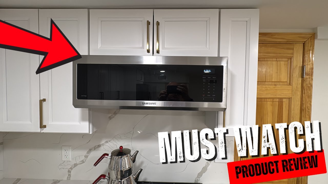 SAMSUNG 1.1 Cu Ft Smart SLIM Over the Range Microwave Oven w/ 550 CFM Hood Vent