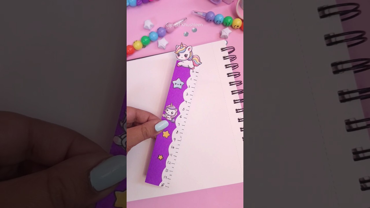 How to Make Paper Scale / Back to School /Origami craft with paper #unicorn  #shorts #papercraft​​