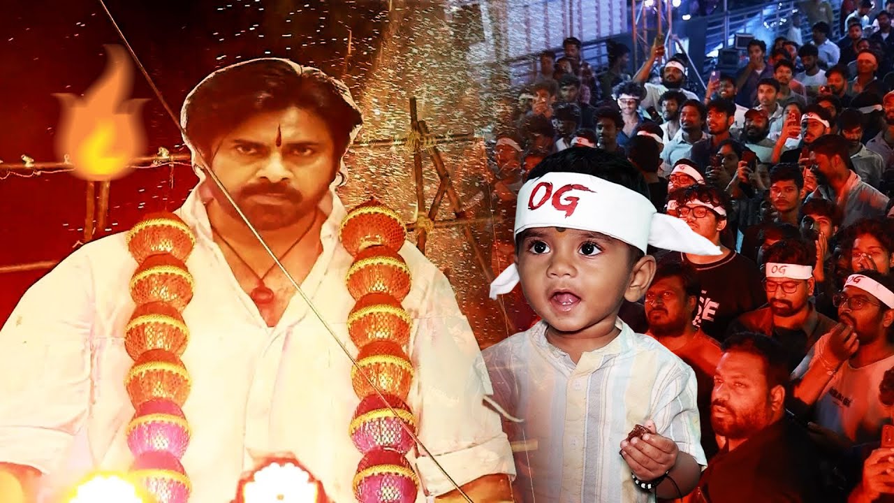 #OG Pawan Kalyan Huge Cutout Unveil @ Prasads Imax, Hyderbad | Exclusive Visuals