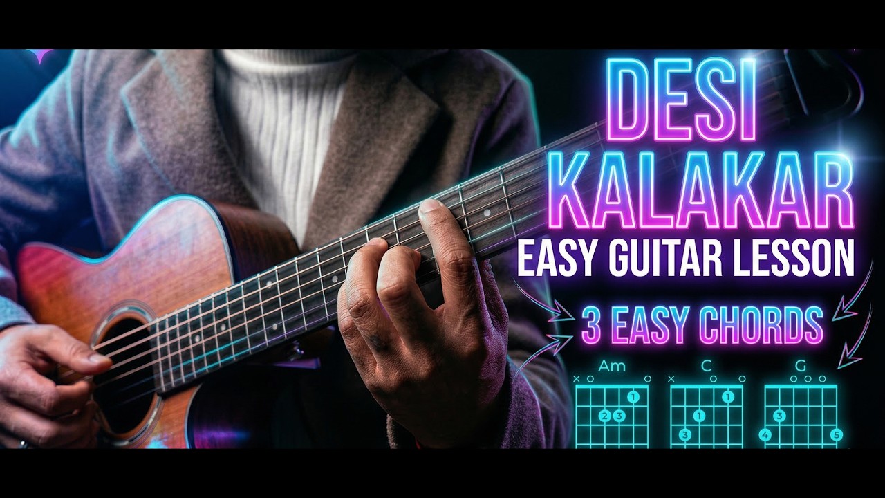 Desi Kalakar от Yo Yo Honey Singh | Простой урок игры на гитаре | Видеоблоги о игре на укулеле