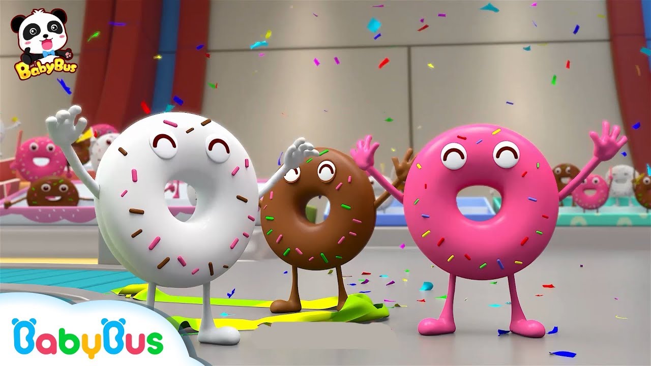 Игры с пончиками | Изучение цветовых песен | Мультфильмы | BabyBus
