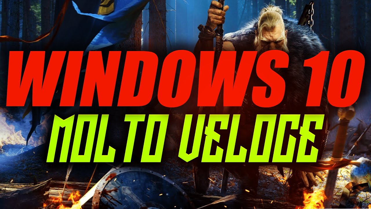 🔧 COME RENDERE WINDOWS 10 PI&Ugrave; VELOCE E REATTIVO✅