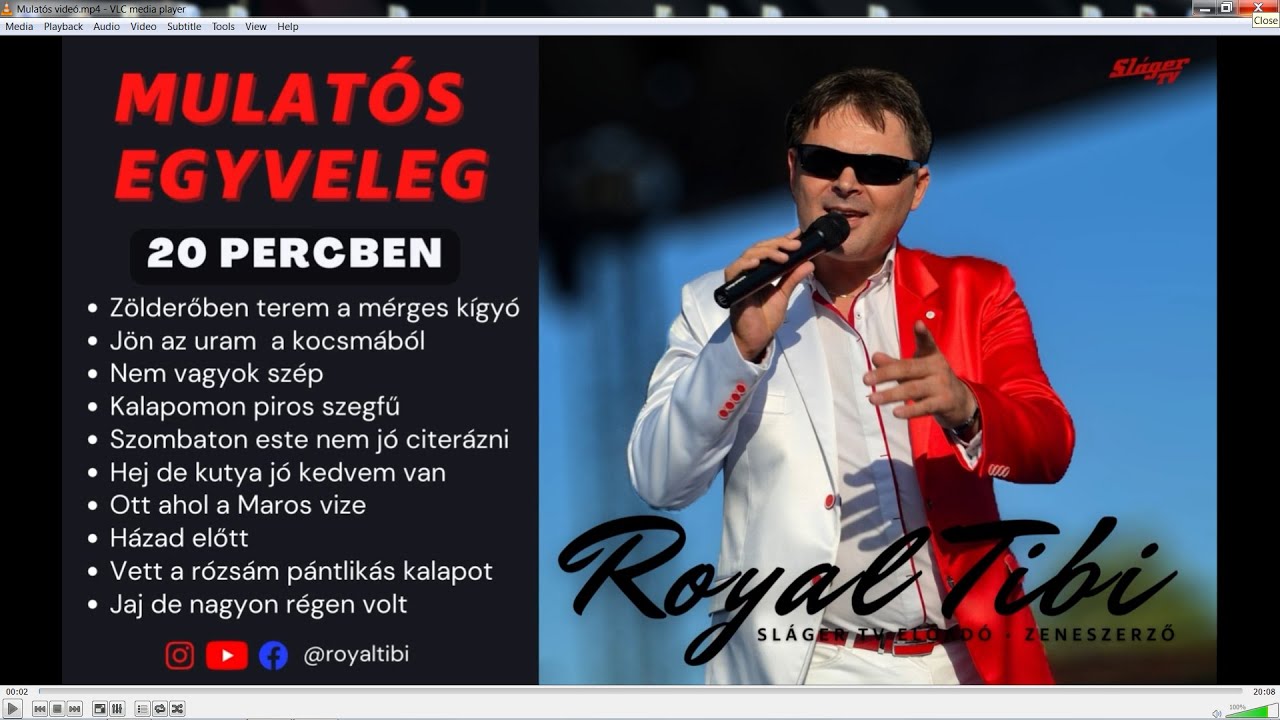 ROYAL TIBI ★★★ - MULATÓS, CSÁRDÁS EGYVELEG  20 percben, tíz  Royal Tibi mulatós dal (Official MUSIC)