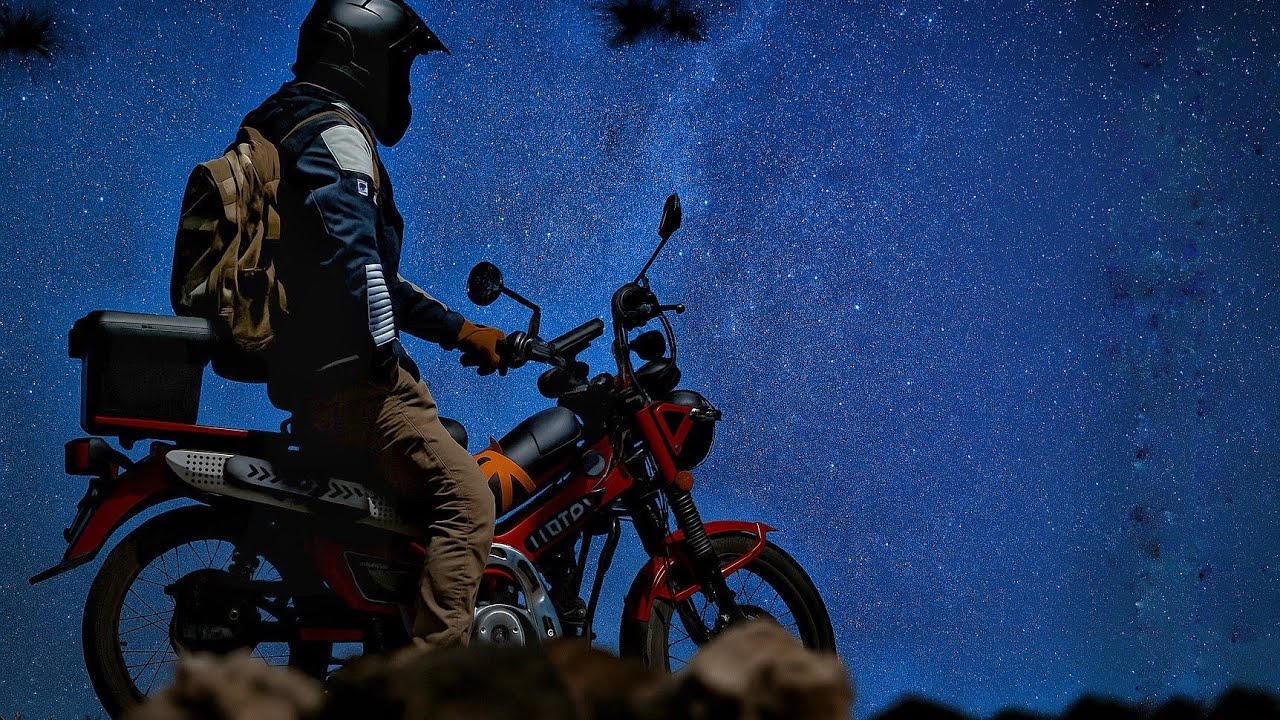 Living at the Grand Canyon North Rim | Honda Trail 125 Motorcycle Camping with Night Vision