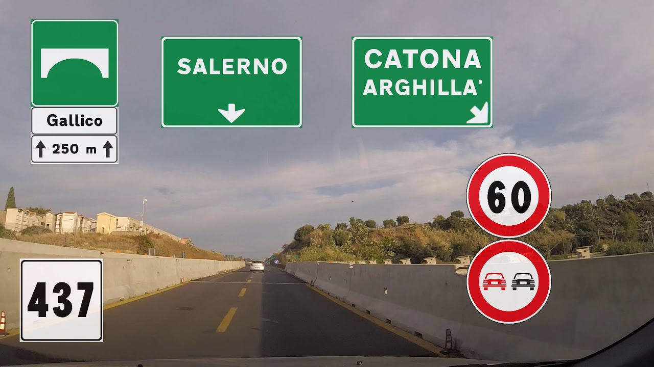 I - RA4 e autostrada A2dir - Tratto Reggio Calabria Centro-Villa San Giovanni