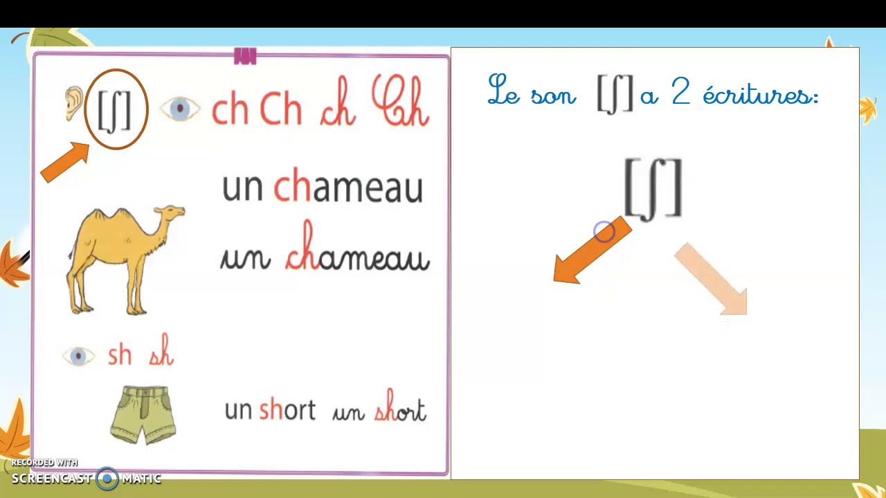 Apprendre à lire le son ch