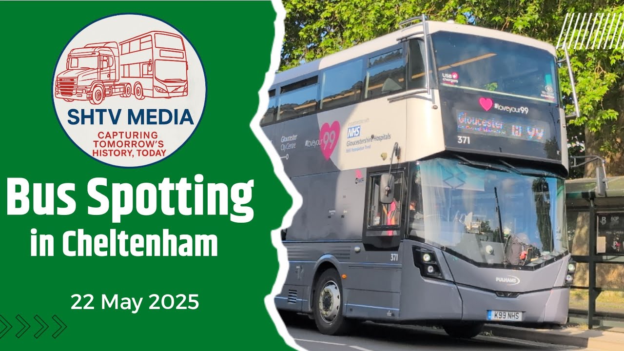 Buses in Cheltenham 22 May 2025