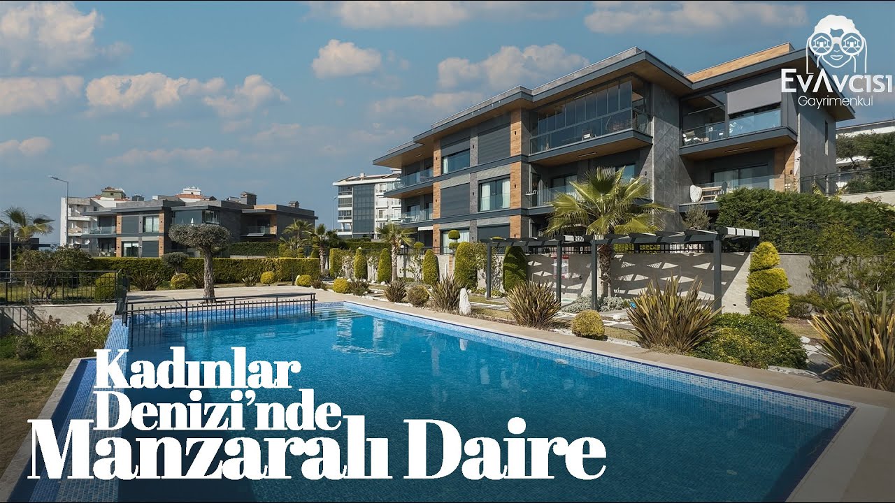 Kadınlar Denizi'nde Havuzlu ve Deniz Manzaralı Daire | Kuşadası Satılık Daire
