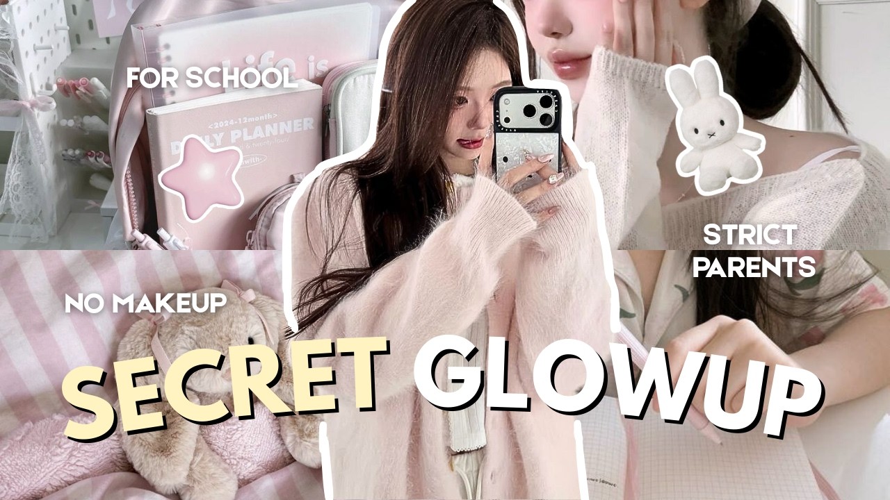 SECRET glow up for SCHOOL ?! ( No money + strict parents )