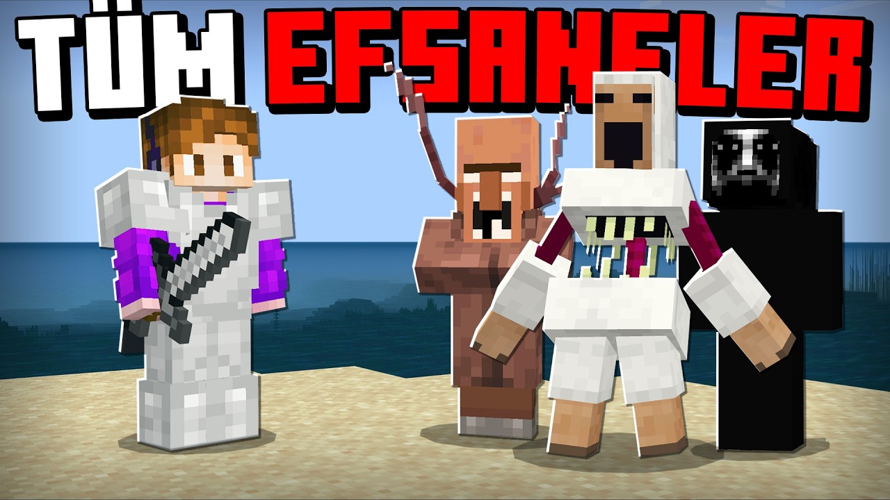 Minecraft ama TÜM EFSANELERİ EKLEDİM! | Aphernix Minecraft Bedrock