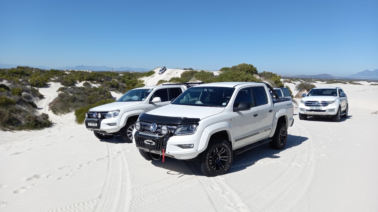 VW Amarok 4x4 club take on Atlantis Dunes outside Cape Town in the Western Cape, South Africa