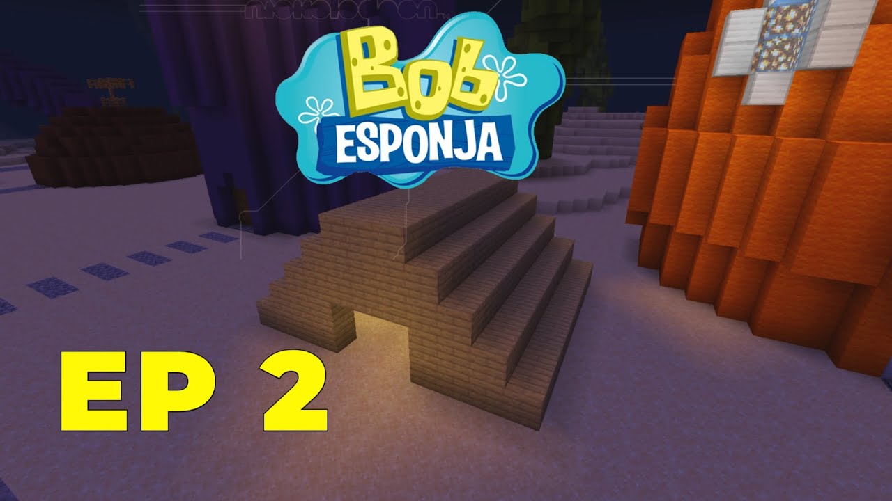 Minecraft Bob Esponja Machinima - O Acampamento