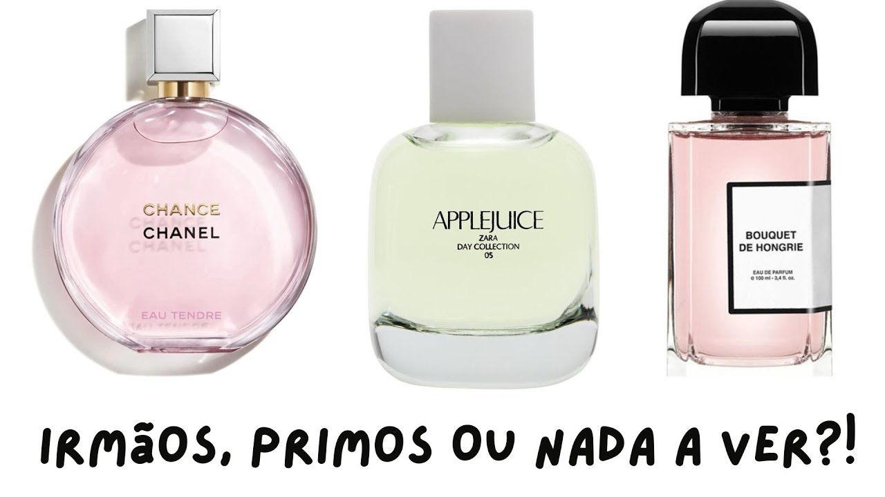 🤔Comparando Chanel Chance Eau Tendre EDP x Zara AppleJuice x BDK Bouquet de Hongrie #chanceeautendre