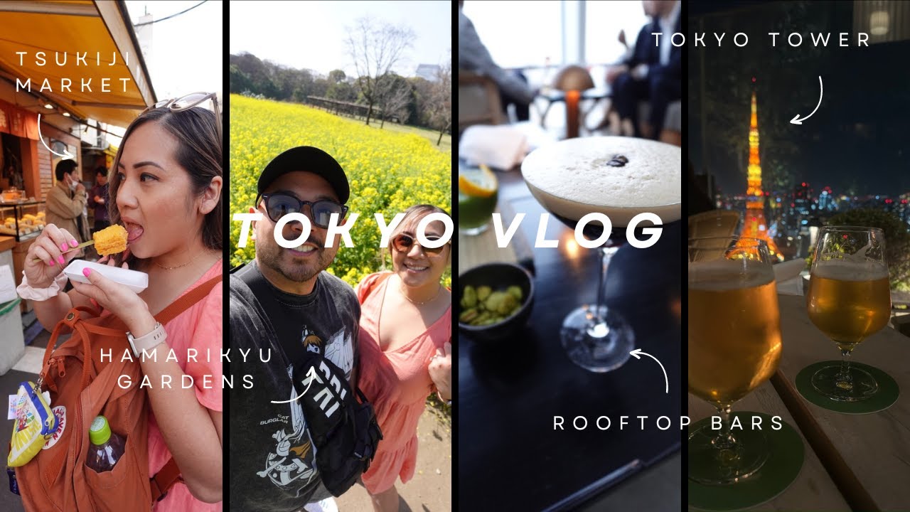 The Best Rooftop Bars in Tokyo in 2024, Tsukiji Outer Market, and Hamarikyu Gardens !