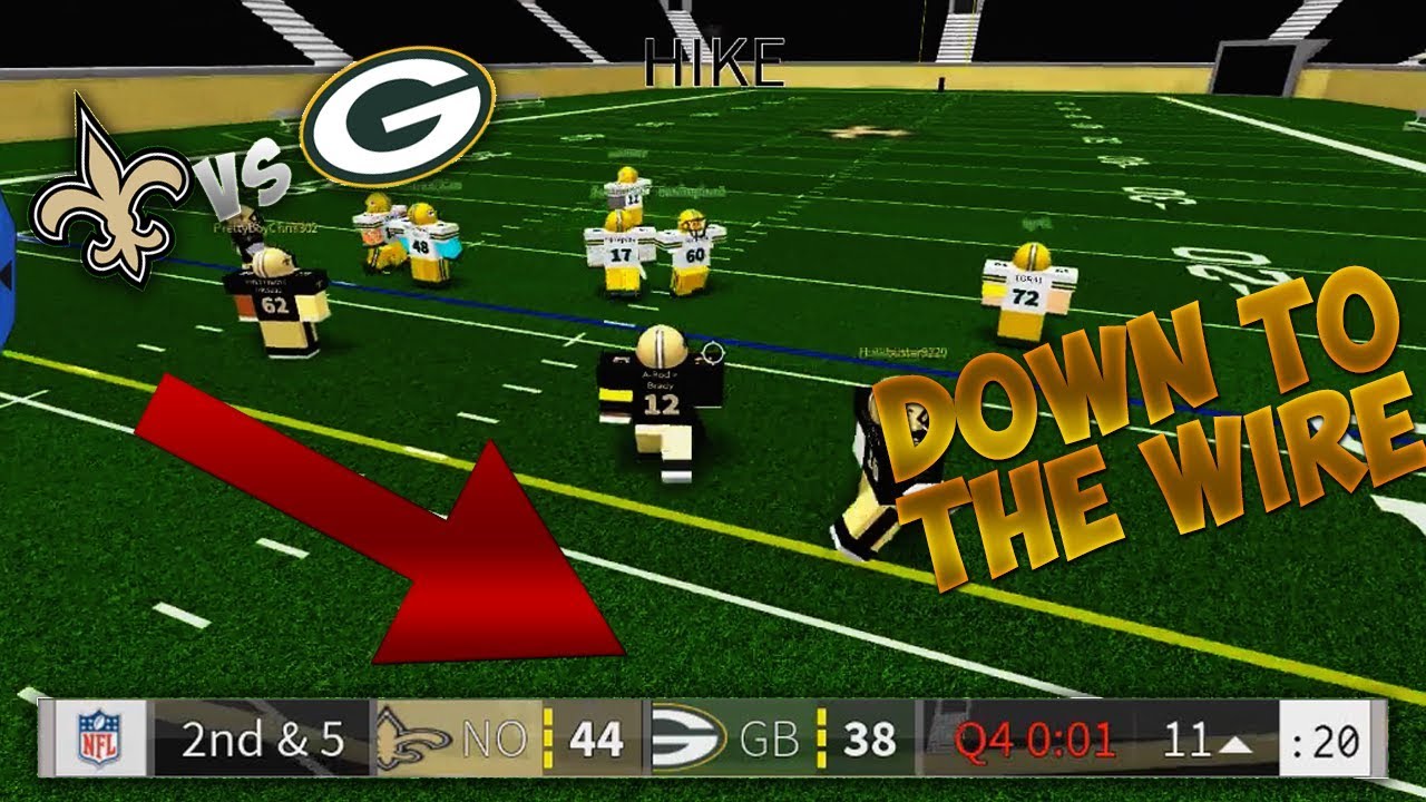 GAME CAME DOWN TO THE WIRE - PACKERS VS SAINTS - Legendary Football Gameplay ROBLOX