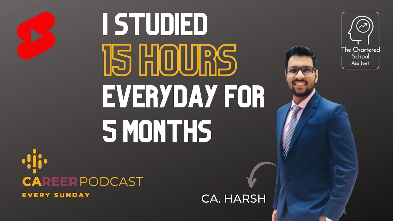 He studied 15 hours every day for 5 months 😳| CA Exam Motivation | Clips from CAreer Podcast