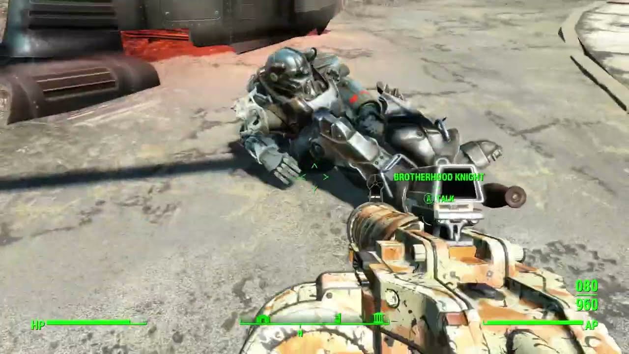 Brotherhood knight survives vertibird crash - Fallout 4