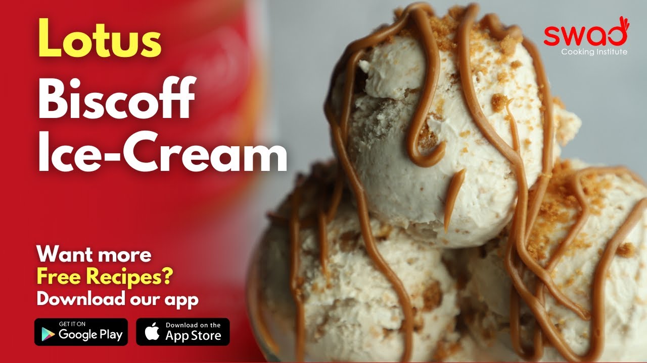 🔴 Lotus Biscoff Ice Cream Recipe | Homemade Biscoff Icecream  | Online Cooking Classes